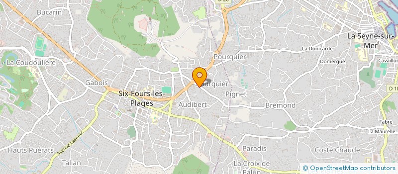 localisation de l'entreprise MADAME JESSICA BLANC à SIX-FOURS-LES-PLAGES