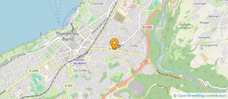 localisation de l'entreprise MADAME JESSICA BLANC à THONON-LES-BAINS