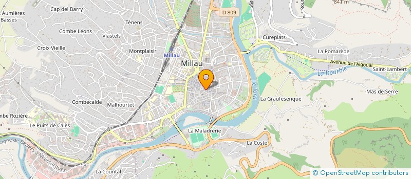localisation de l'entreprise MADAME JESSICA BONNIN  MILLAU