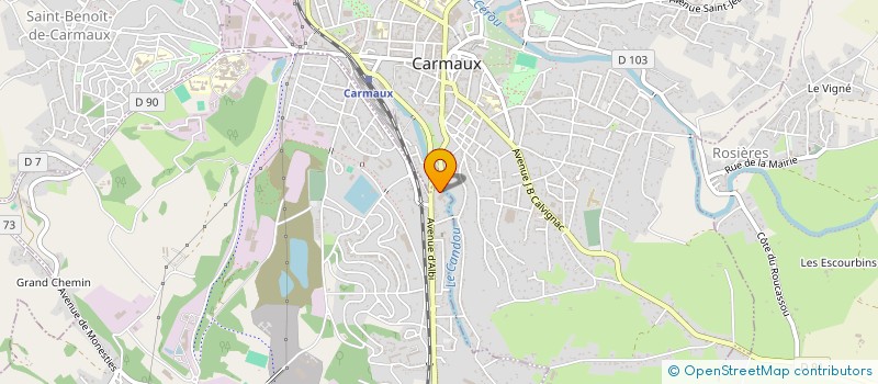 localisation de l'entreprise MADAME JESSICA BORDES  BLAYE-LES-MINES