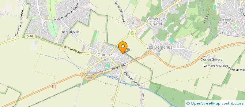 localisation de l'entreprise MADAME JESSICA BORDET  GOMETZ-LA-VILLE