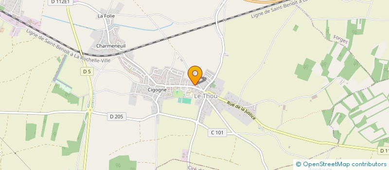 localisation de l'entreprise MADAME JESSICA BOUILLOUX  LE THOU