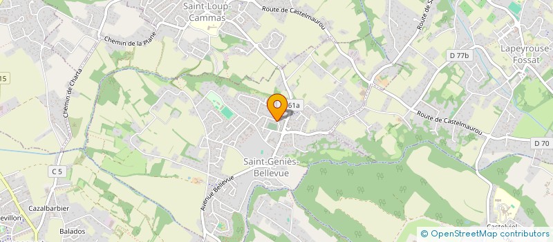 localisation de l'entreprise MADAME JESSICA BOURDET  SAINT-GENIES-BELLEVUE