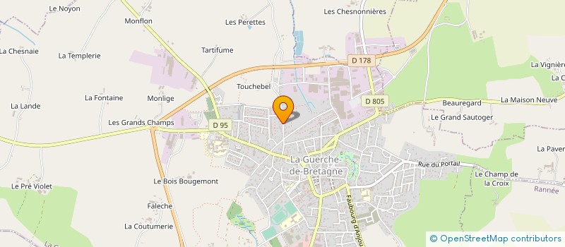 localisation de l'entreprise MADAME JESSICA BOUTENY  LA GUERCHE-DE-BRETAGNE