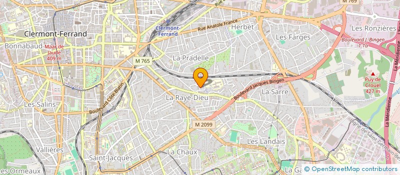 localisation de l'entreprise MADAME JESSICA BOUYON  CLERMONT-FERRAND