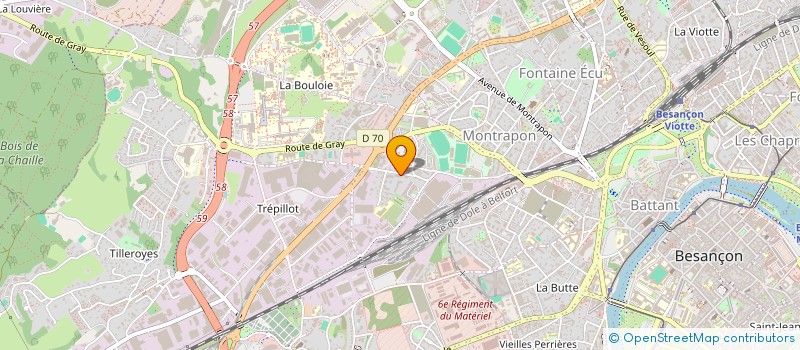 localisation de l'entreprise MADAME JESSICA BRAS LADEIRA  BESANCON