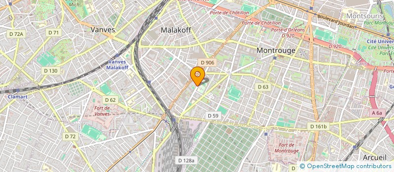 localisation de l'entreprise MADAME JESSICA BRETER  MONTROUGE