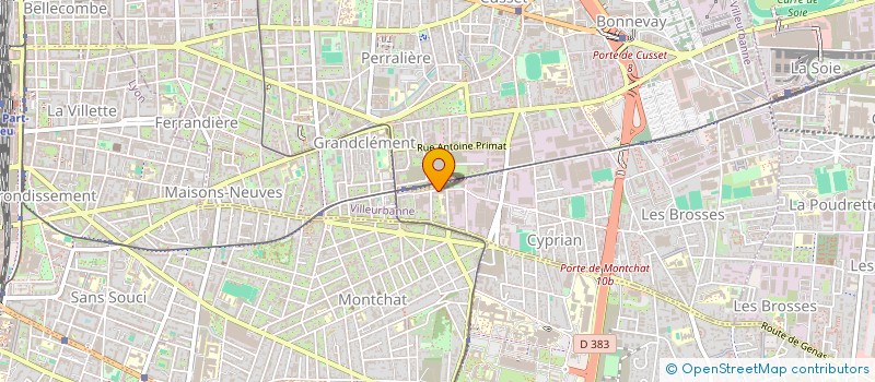 localisation de l'entreprise MADAME JESSICA BRIARD  VILLEURBANNE