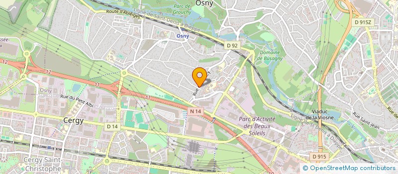 localisation de l'entreprise MADAME JESSICA BRICHET LIAKATALY  OSNY