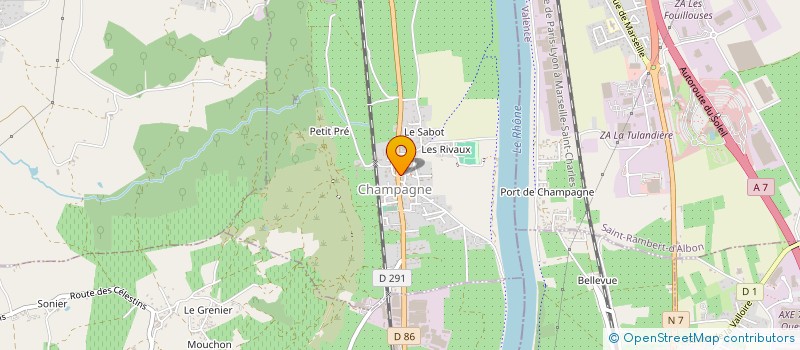 localisation de l'entreprise MADAME JESSICA BRUGNON à CHAMPAGNE
