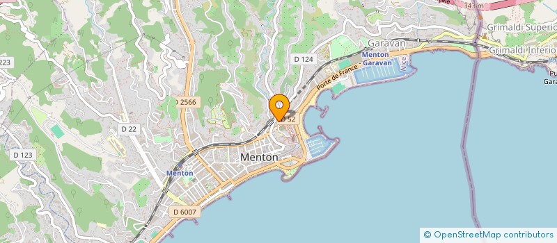 localisation de l'entreprise MADAME JESSICA BRUZAT  MENTON