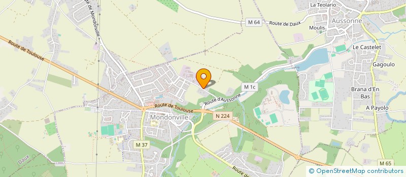 localisation de l'entreprise MADAME JESSICA BURGADA  MONDONVILLE