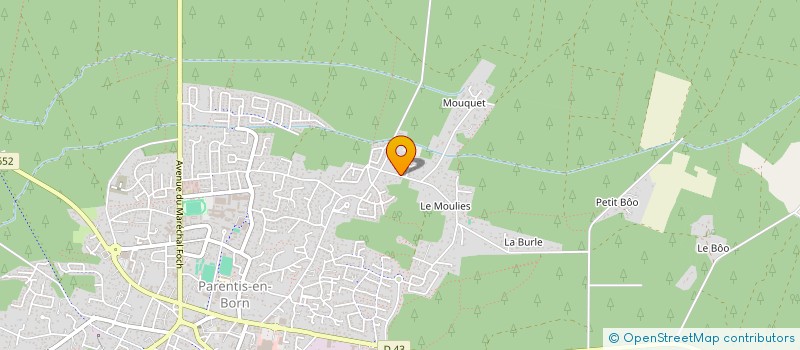 localisation de l'entreprise MADAME JESSICA CADENA ALVARADO  PARENTIS-EN-BORN