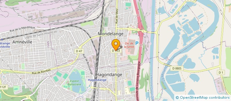 localisation de l'entreprise MADAME JESSICA CALISTI  MONDELANGE