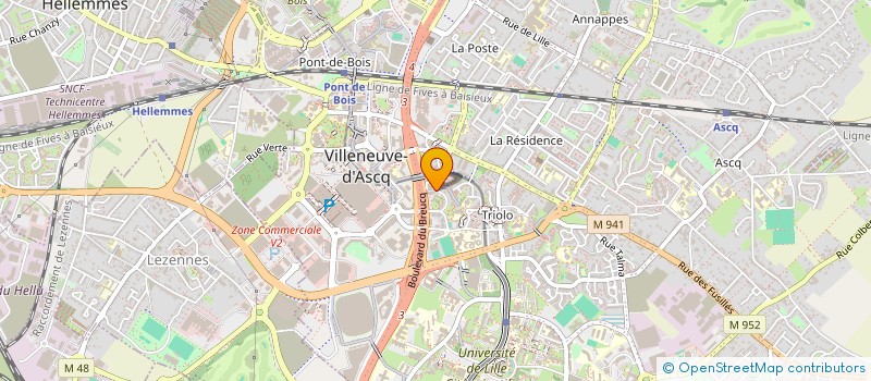 localisation de l'entreprise MADAME JESSICA CATTEAU  VILLENEUVE-D'ASCQ