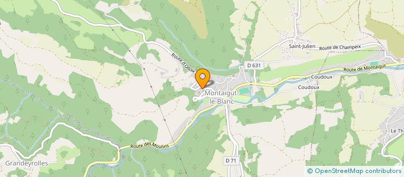 localisation de l'entreprise MADAME JESSICA CHABAUD  CHAMPEIX