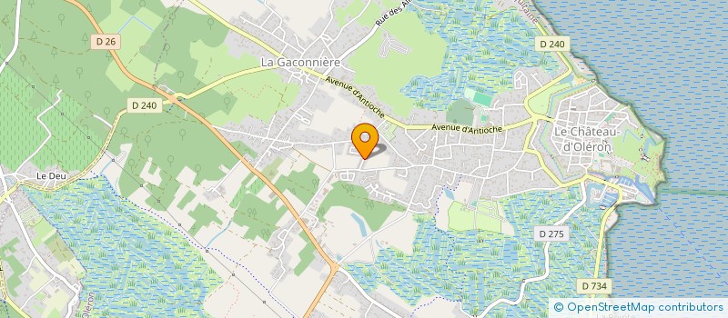 localisation de l'entreprise MADAME JESSICA CHAILLOLEAU à LE CHATEAU-D'OLERON