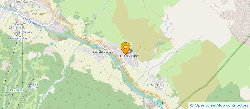 localisation de l'entreprise MADAME JESSICA CHARBONNEL  LE MONETIER-LES-BAINS