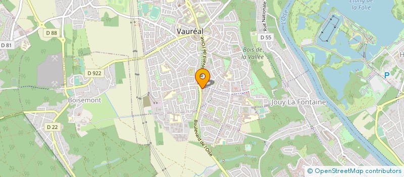 localisation de l'entreprise MADAME JESSICA CHARLES  VAUREAL