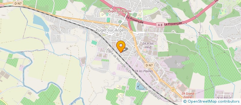 localisation de l'entreprise MADAME JESSICA CHAUSSIER  PUGET-SUR-ARGENS