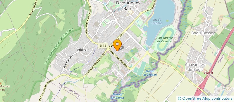 localisation de l'entreprise MADAME JESSICA CHEVALIER à DIVONNE-LES-BAINS