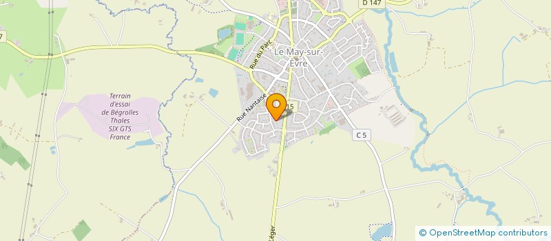 localisation de l'entreprise MADAME JESSICA CHIRON  LE MAY-SUR-EVRE