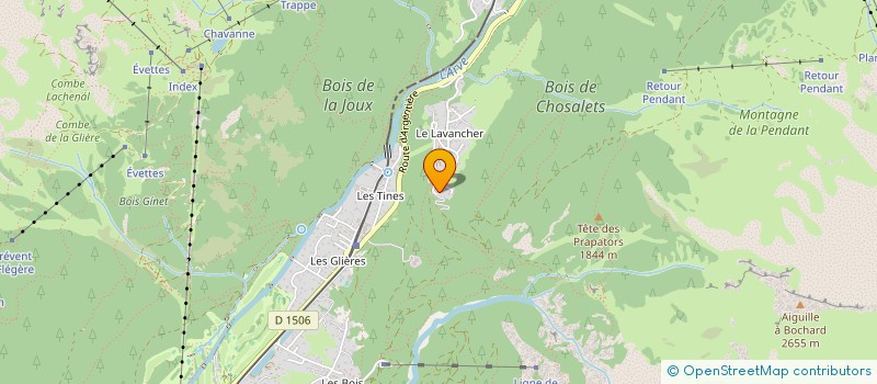 localisation de l'entreprise MADAME JESSICA CLARK  CHAMONIX-MONT-BLANC