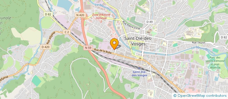 localisation de l'entreprise MADAME JESSICA CLAUDE à SAINT-DIE-DES-VOSGES