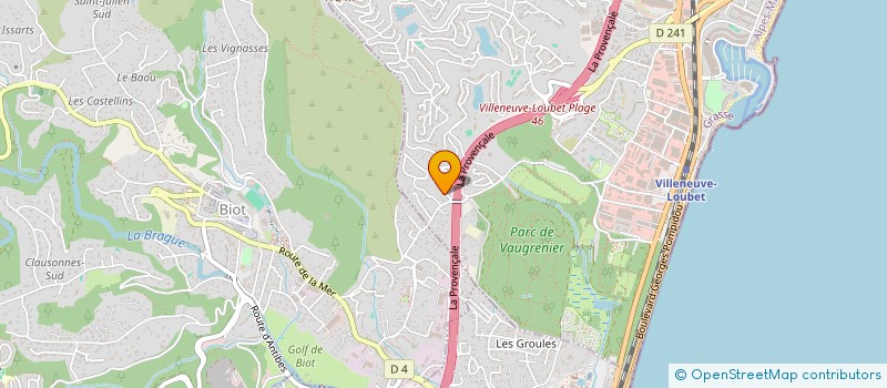 localisation de l'entreprise MADAME JESSICA COHEN BOULAKIA  VILLENEUVE-LOUBET