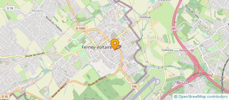 localisation de l'entreprise MADAME JESSICA COLIN à FERNEY-VOLTAIRE