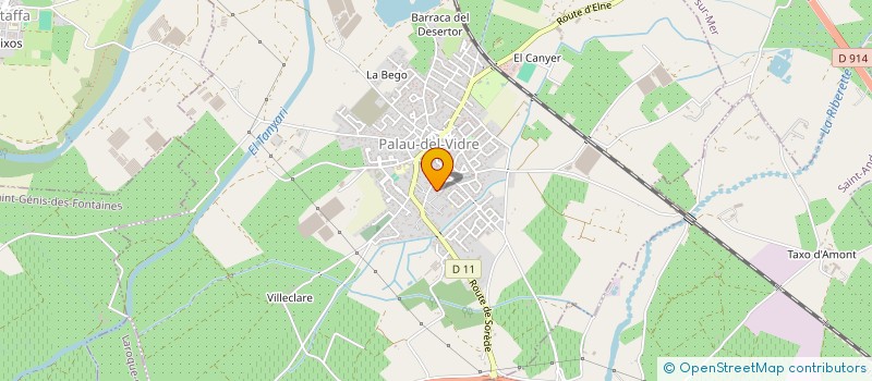 localisation de l'entreprise MADAME JESSICA COMBES  PALAU-DEL-VIDRE