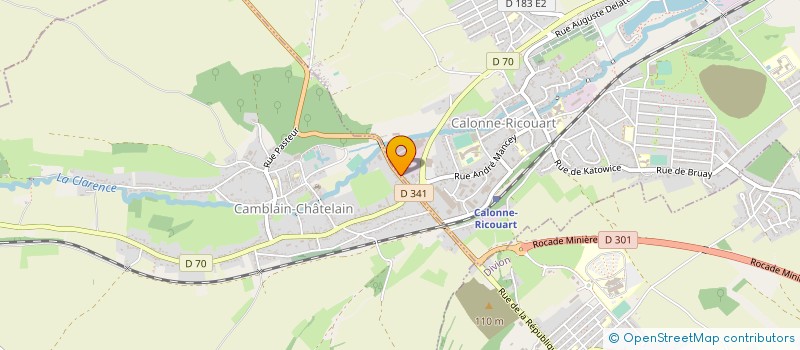 localisation de l'entreprise MADAME JESSICA COPPIN  CAMBLAIN-CHATELAIN