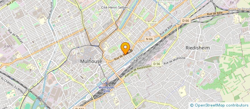 localisation de l'entreprise MADAME JESSICA CORREA PEREIRA  MULHOUSE