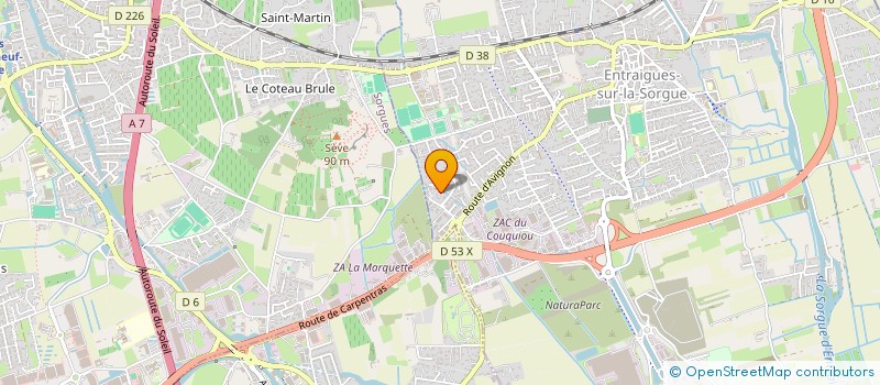 localisation de l'entreprise MADAME JESSICA CORTES  ENTRAIGUES-SUR-LA-SORGUE