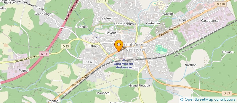 localisation de l'entreprise MADAME JESSICA COUSINET  SAINT-VINCENT-DE-TYROSSE