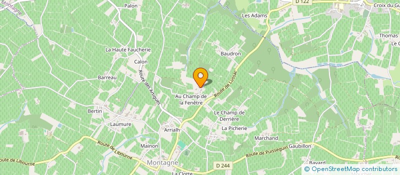 localisation de l'entreprise MADAME JESSICA COUTANT  MONTAGNE