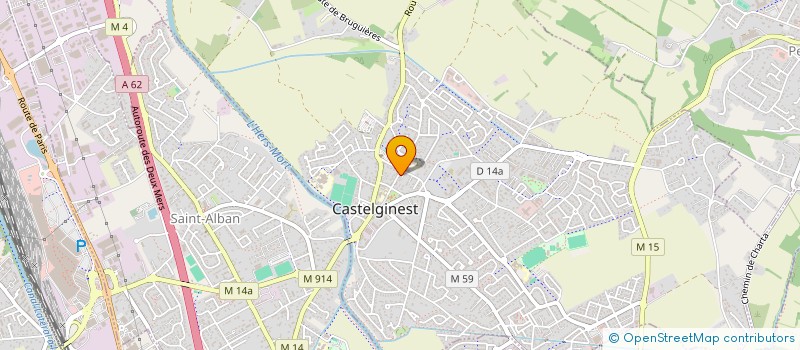 localisation de l'entreprise MADAME JESSICA CRESPIN  CASTELGINEST