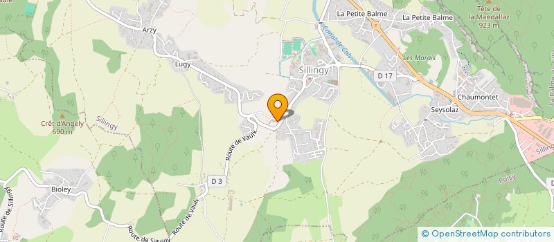 localisation de l'entreprise MADAME JESSICA CROCHON  SILLINGY