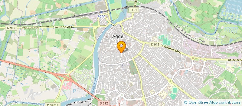 localisation de l'entreprise MADAME JESSICA CROS à AGDE