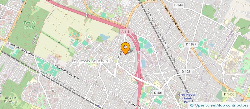 localisation de l'entreprise MADAME JESSICA CUN  LE PLESSIS-BOUCHARD