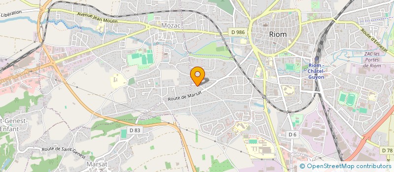 localisation de l'entreprise MADAME JESSICA DA SILVA MUXITO  RIOM