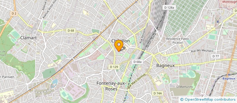 localisation de l'entreprise MADAME JESSICA DANIEL  CHATILLON