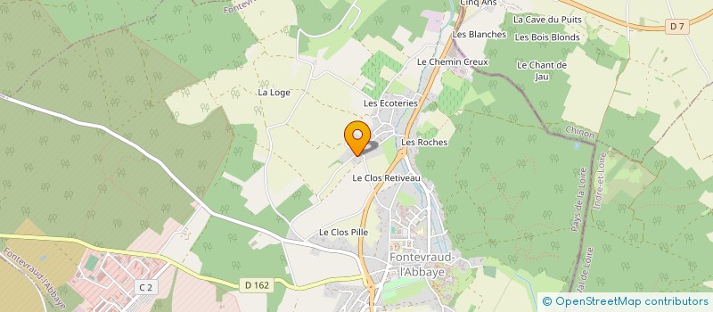 localisation de l'entreprise MADAME JESSICA DAVID  FONTEVRAUD-L'ABBAYE