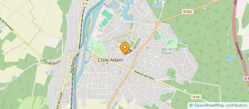 localisation de l'entreprise MADAME JESSICA DAVID  L'ISLE-ADAM