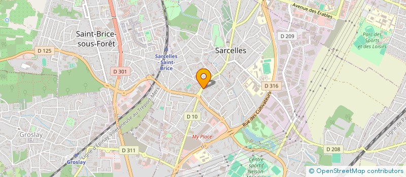 localisation de l'entreprise MADAME JESSICA DEBRAUX à SARCELLES