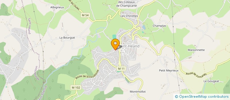 localisation de l'entreprise MADAME JESSICA DELGADO  SAINT-HEAND