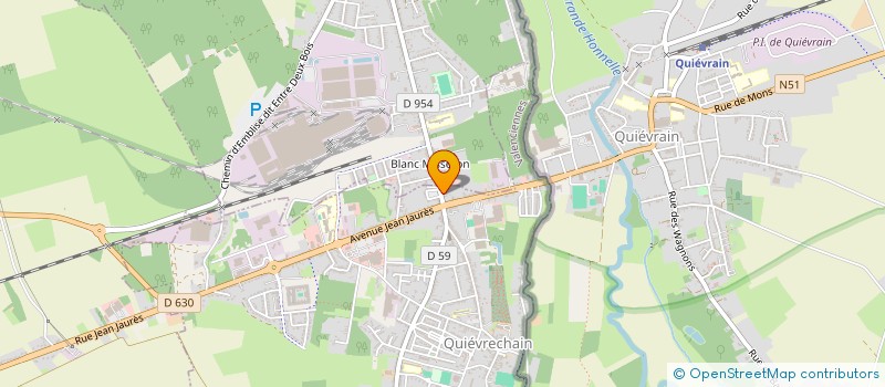 localisation de l'entreprise MADAME JESSICA DENIS  QUIEVRECHAIN