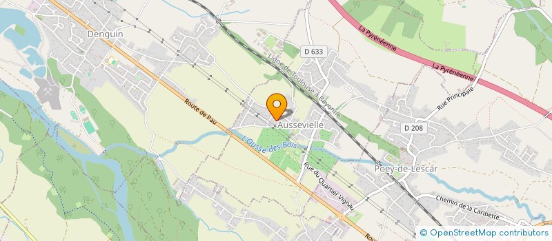 localisation de l'entreprise MADAME JESSICA DESSE  AUSSEVIELLE