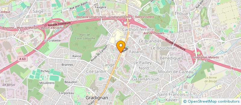 localisation de l'entreprise MADAME JESSICA DEVILLIERS  GRADIGNAN