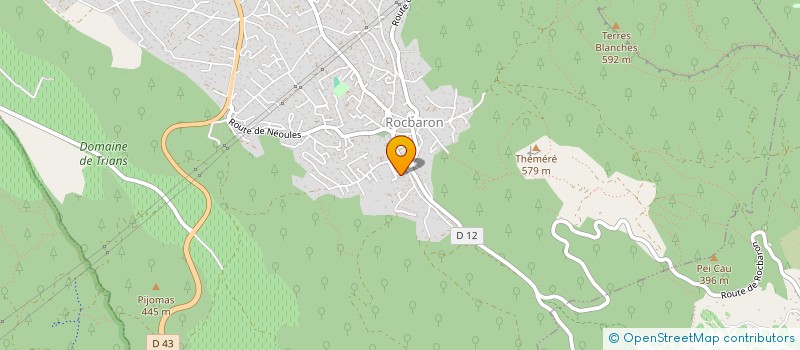 localisation de l'entreprise MADAME JESSICA DIAZ  ROCBARON